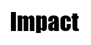 imapct email font