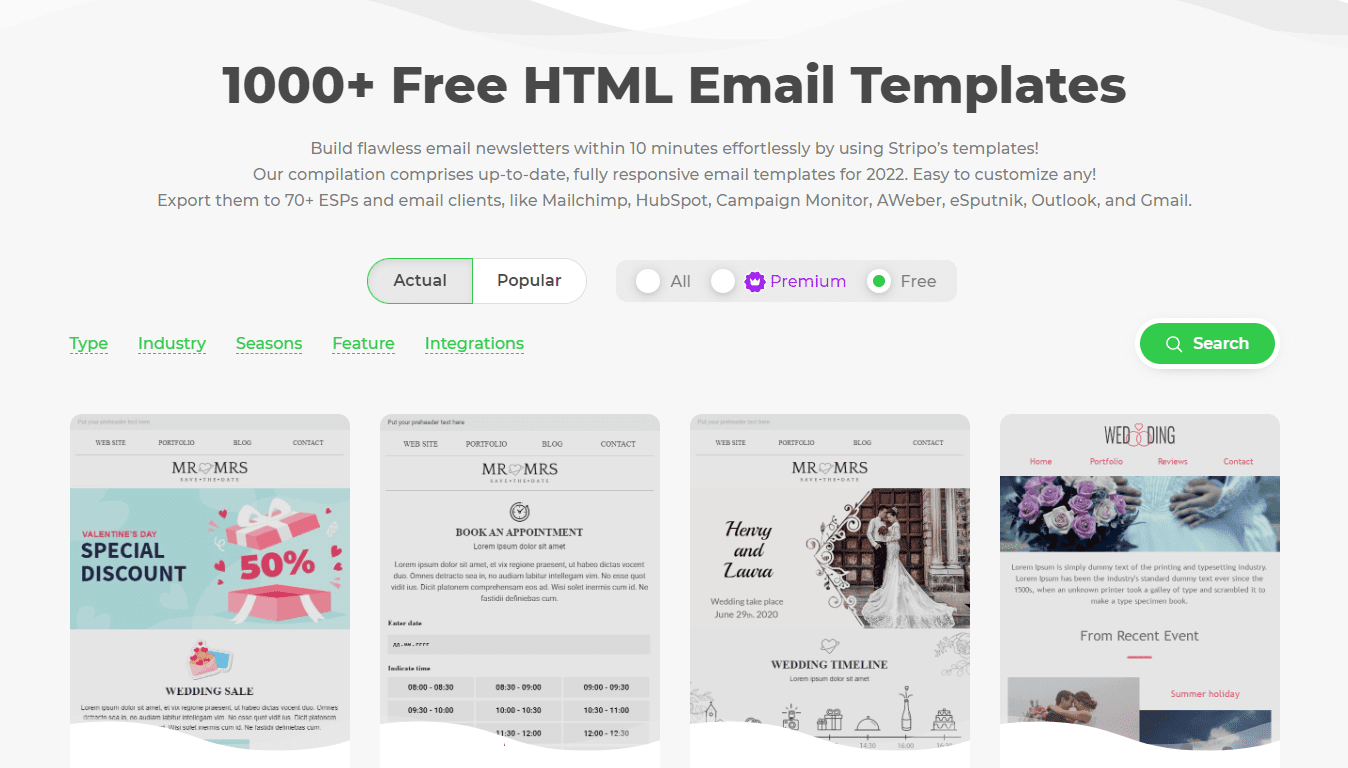 email template example
